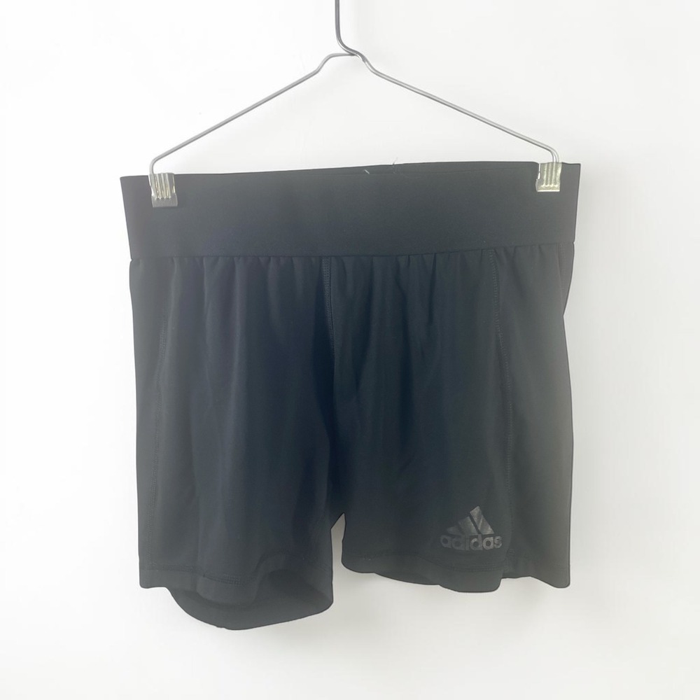 Adidas Techfit Compression Shorts Black Metallic Logo women Size S